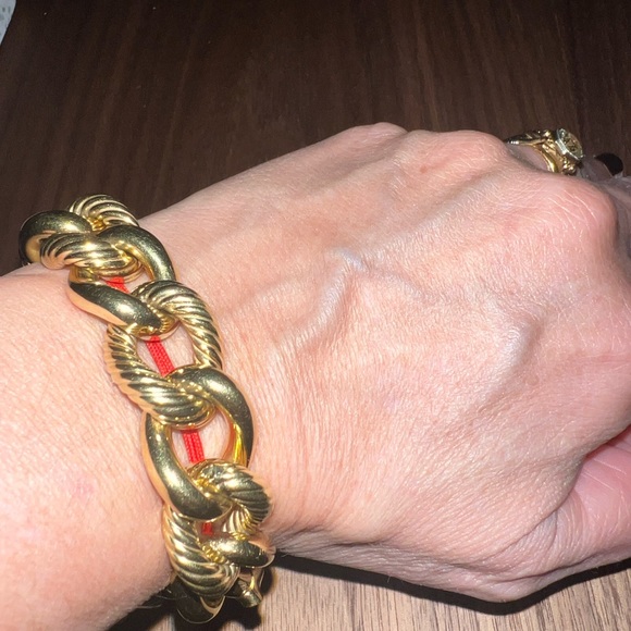 David Yurman 18K YG Jumbo Large Cable Curb Oval Link Bracelet 57 Grams!! Heavy - Picture 5 of 16